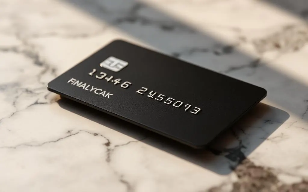 Close-up of a bank card resting on a laptop keyboard